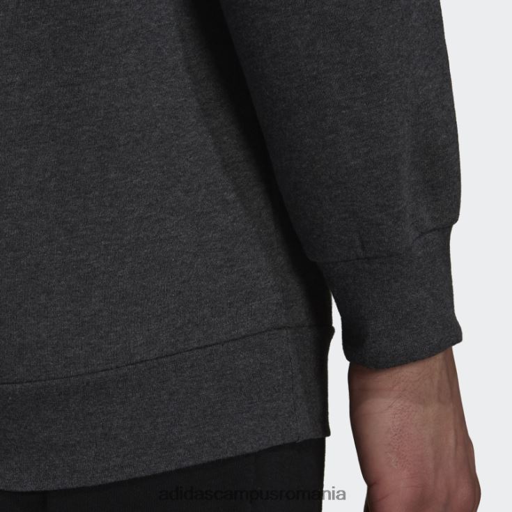 adidas campus romania hanorac din fleece essentials gri închis, negru bărbați gri închis negru/negru J266N26560