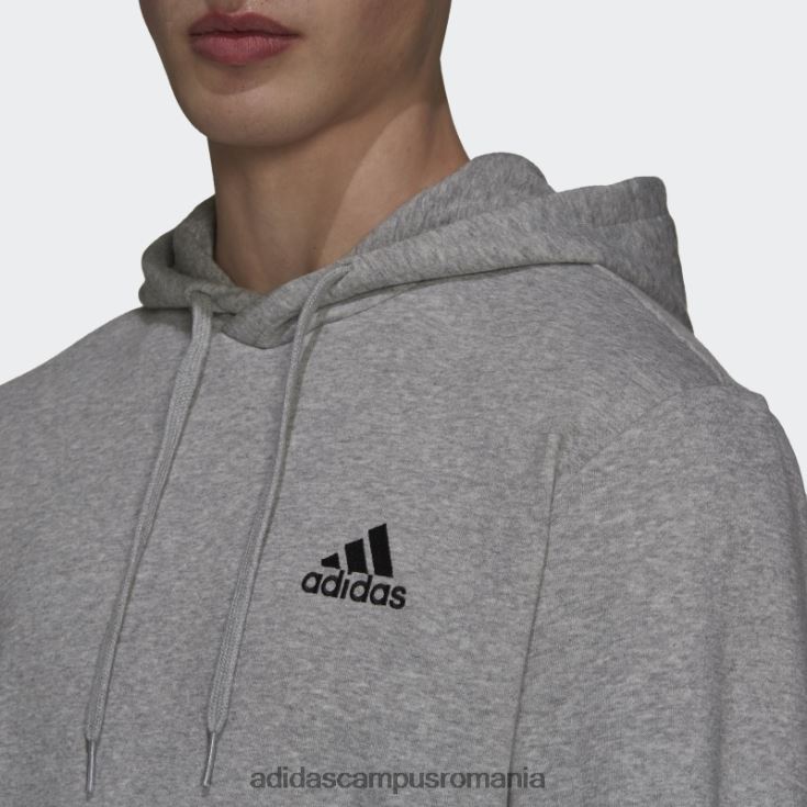 adidas campus romania hanorac din fleece gri mediu bărbați gri mediu/negru J266N26479