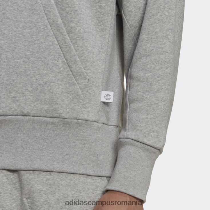 adidas campus romania hanorac din fleece studio lounge gri mediu bărbați gri mediu J266N27528