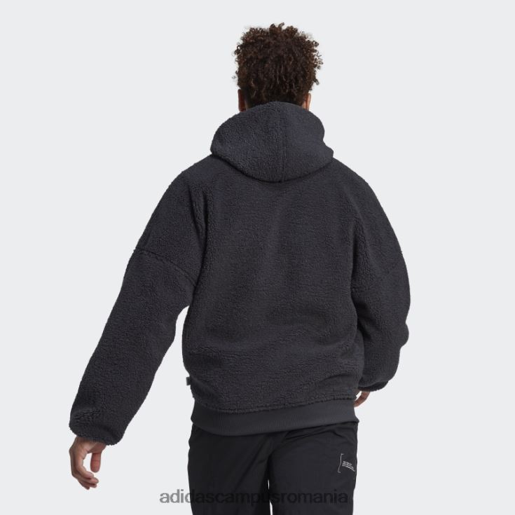 adidas campus romania hanorac din lână, cu fermoar complet, carbon adidas bărbați carbon J266N214652