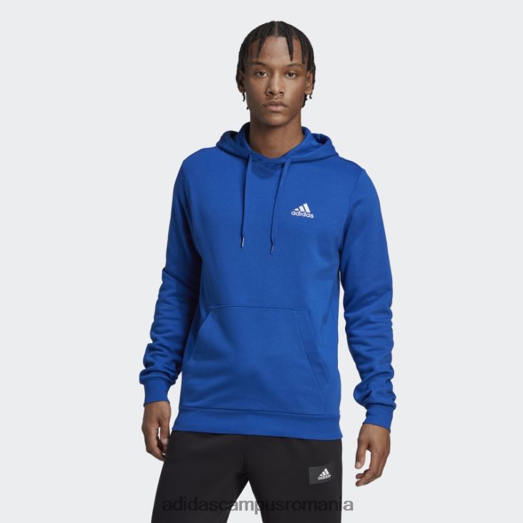 adidas campus romania hanorac fleece essentials albastru regal bărbați albastru regal/alb J266N27556