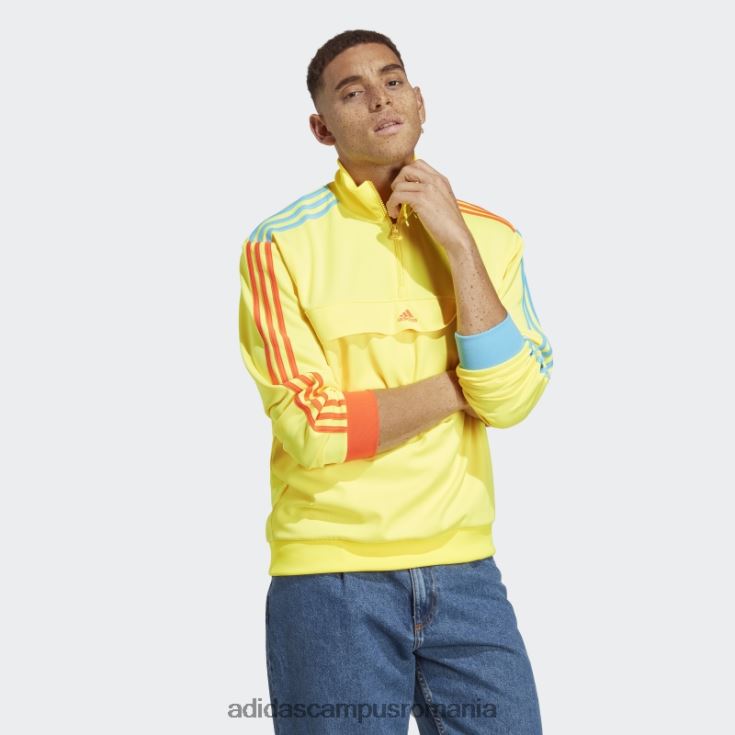 adidas campus romania hanorac galben kidcore cu jumătate de fermoar fierbinte bărbați galben J266N25782