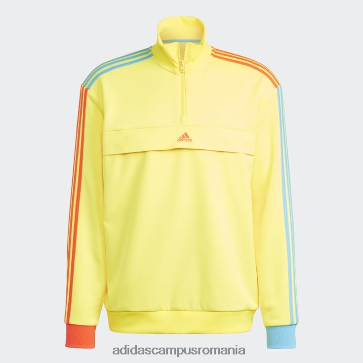 adidas campus romania hanorac galben kidcore cu jumătate de fermoar fierbinte bărbați galben J266N25782