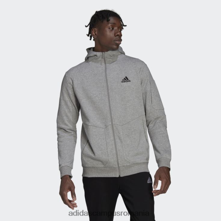 adidas campus romania hanorac gri mediu essentials4gameday cu fermoar complet adidas bărbați gri mediu J266N26741