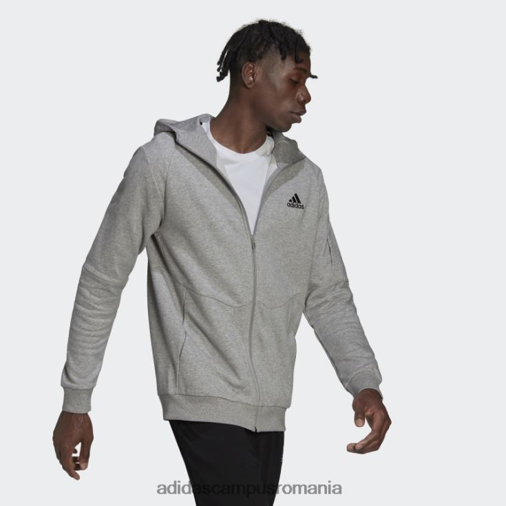 adidas campus romania hanorac gri mediu essentials4gameday cu fermoar complet adidas bărbați gri mediu J266N26741