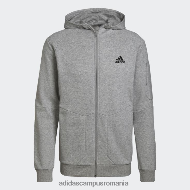 adidas campus romania hanorac gri mediu essentials4gameday cu fermoar complet adidas bărbați gri mediu J266N26741