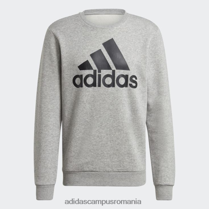 adidas campus romania hanorac gri mediu essentials logo mare adidas bărbați gri mediu/negru J266N26273