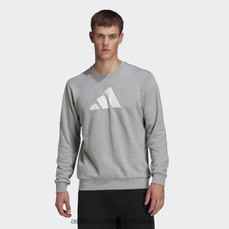 adidas campus romania hanorac gri mediu future icons crew bărbați gri mediu J266N26964