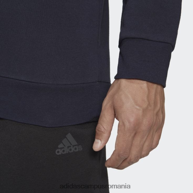 adidas campus romania hanorac ink essentials fleece bărbați cerneală/alb J266N26292