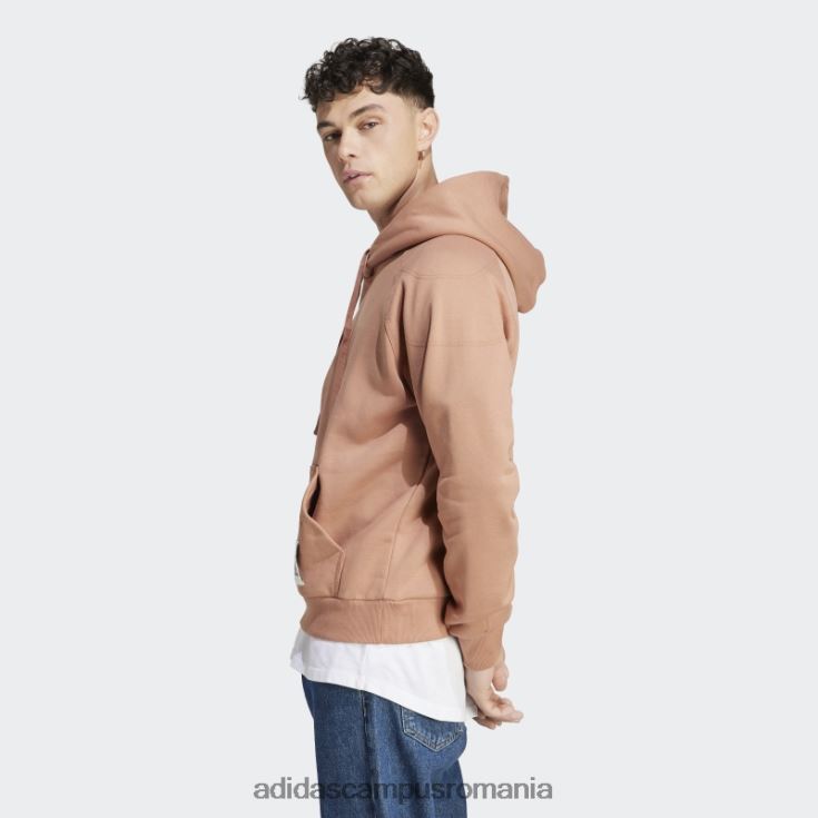 adidas campus romania hanorac lounge fleece argilă bărbați lut J266N25695