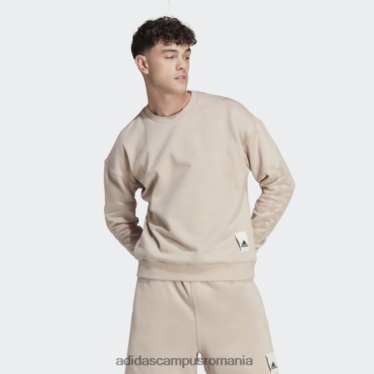 adidas campus romania hanorac lounge fleece taupe fierbinte bărbați taupe J266N25209
