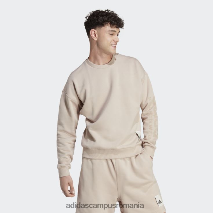 adidas campus romania hanorac lounge fleece taupe fierbinte bărbați taupe J266N25209
