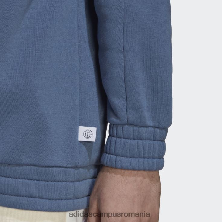 adidas campus romania hanorac natură din polar fleece din oțel bărbați oțel/roz J266N27361