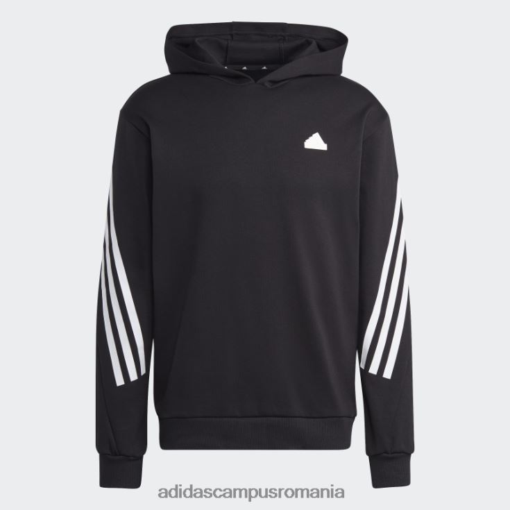 adidas campus romania hanorac negru cu 3 dungi icoane viitoare bărbați alb negru J266N21142