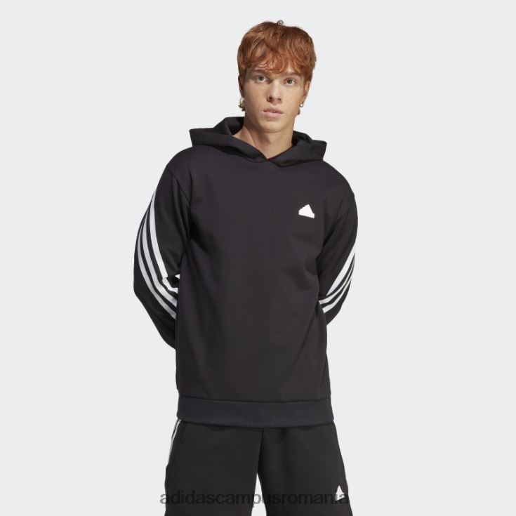 adidas campus romania hanorac negru cu 3 dungi icoane viitoare bărbați alb negru J266N24993
