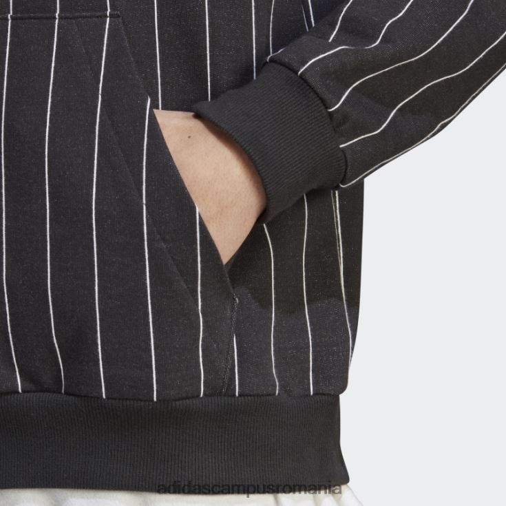 adidas campus romania hanorac negru din lână cu dungi bărbați negru J266N25015