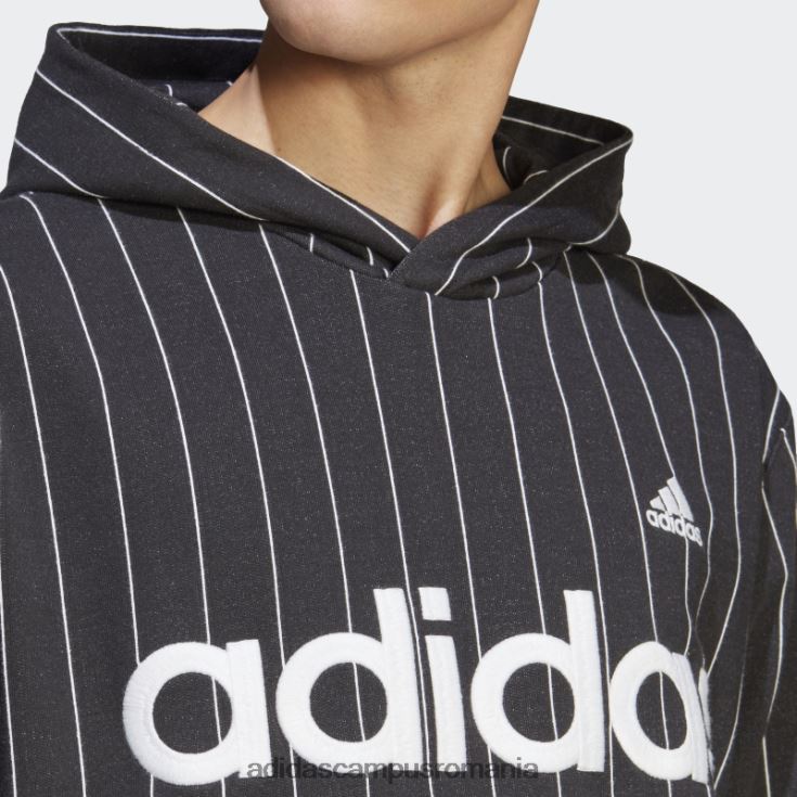 adidas campus romania hanorac negru din lână cu dungi bărbați negru J266N25015