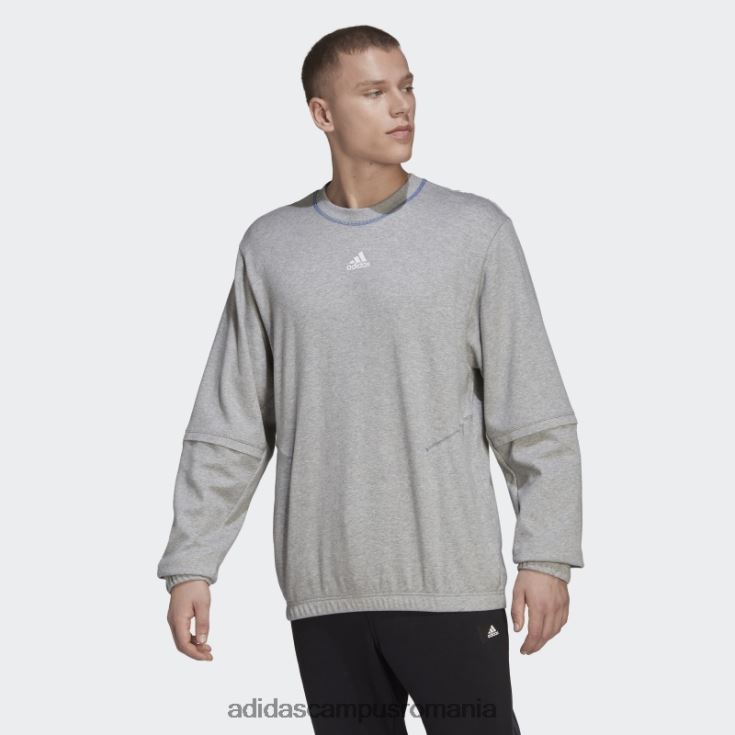 adidas campus romania hanorac ușor trvl gri mediu bărbați gri mediu J266N215091