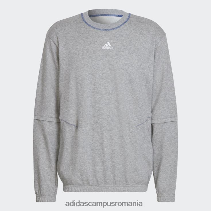 adidas campus romania hanorac ușor trvl gri mediu bărbați gri mediu J266N215091