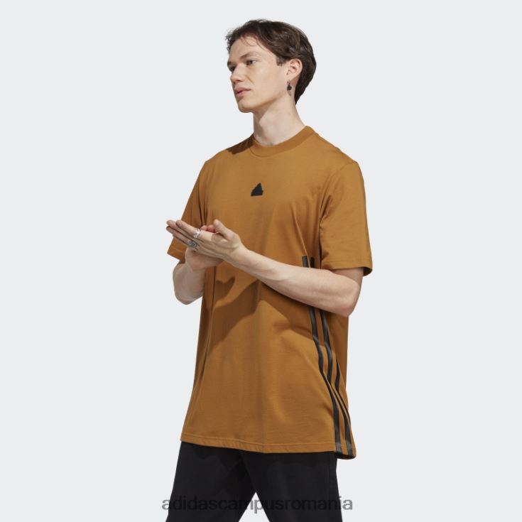 adidas campus romania icoane viitoare 3 dungi tee bronz bărbați bronz J266N21003