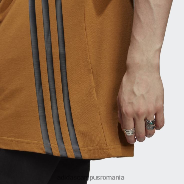 adidas campus romania icoane viitoare 3 dungi tee bronz bărbați bronz J266N21003