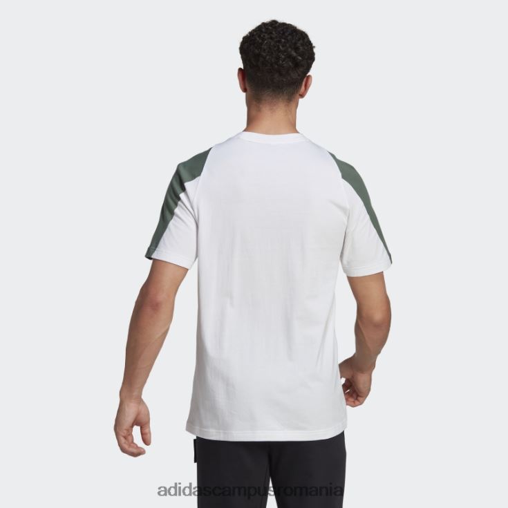 adidas campus romania icoane viitoare brodate insignă de tricou sport alb bărbați alb J266N27321