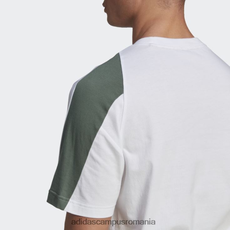 adidas campus romania icoane viitoare brodate insignă de tricou sport alb bărbați alb J266N27321