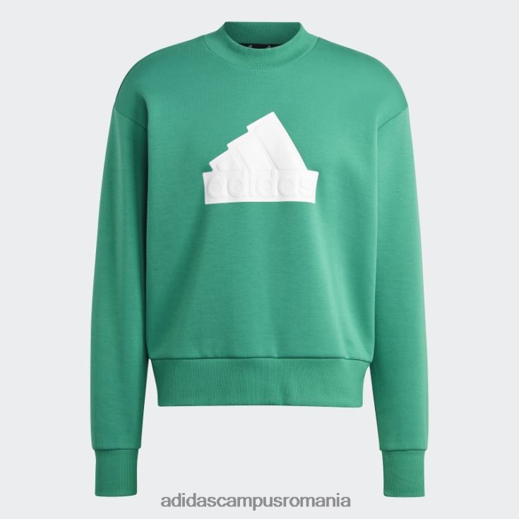 adidas campus romania icoane viitoare insignă de echipaj sport hanorac curte verde bărbați verde curte J266N26001
