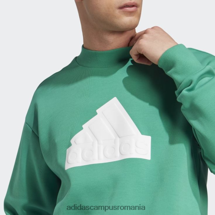 adidas campus romania icoane viitoare insignă de echipaj sport hanorac curte verde bărbați verde curte J266N26001