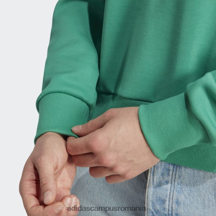 adidas campus romania icoane viitoare insignă de echipaj sport hanorac curte verde bărbați verde curte J266N26001