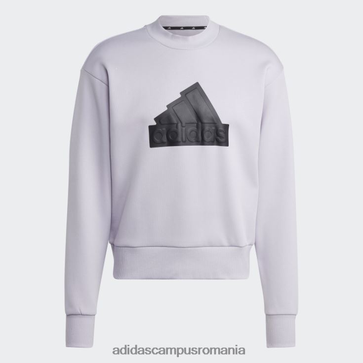 adidas campus romania icoane viitoare insignă de echipaj sport hanorac zori argintii bărbați zori argintii J266N25245