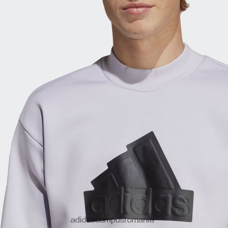 adidas campus romania icoane viitoare insignă de echipaj sport hanorac zori argintii bărbați zori argintii J266N25245