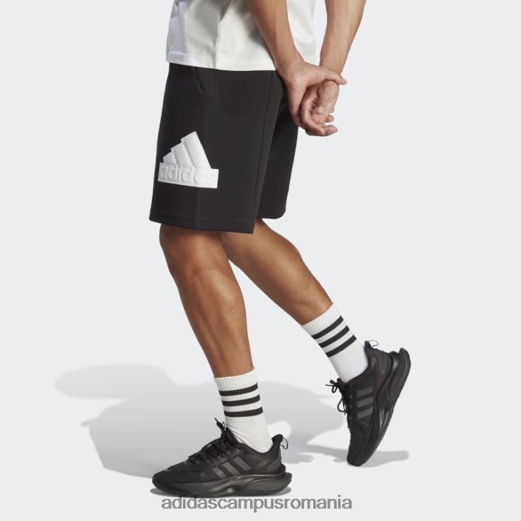 adidas campus romania icoane viitoare insignă de pantaloni scurți sport negru bărbați alb negru J266N2866