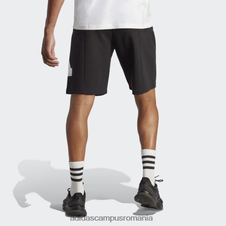 adidas campus romania icoane viitoare insignă de pantaloni scurți sport negru bărbați alb negru J266N2866