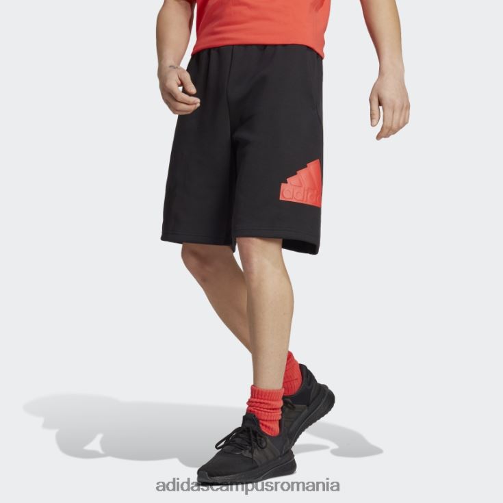 adidas campus romania icoane viitoare insignă de pantaloni scurți sport negru bărbați negru/rosu J266N25887