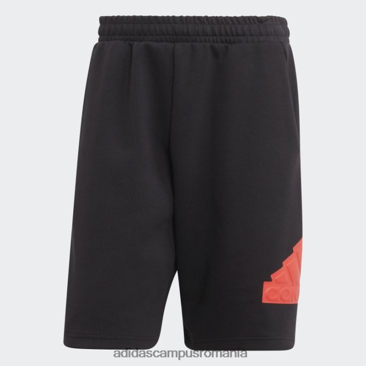 adidas campus romania icoane viitoare insignă de pantaloni scurți sport negru bărbați negru/rosu J266N25887