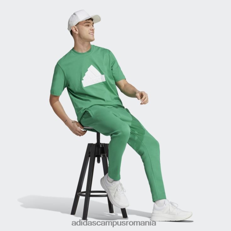 adidas campus romania icoane viitoare insignă de pantaloni sport curte verde bărbați verde curte J266N26128