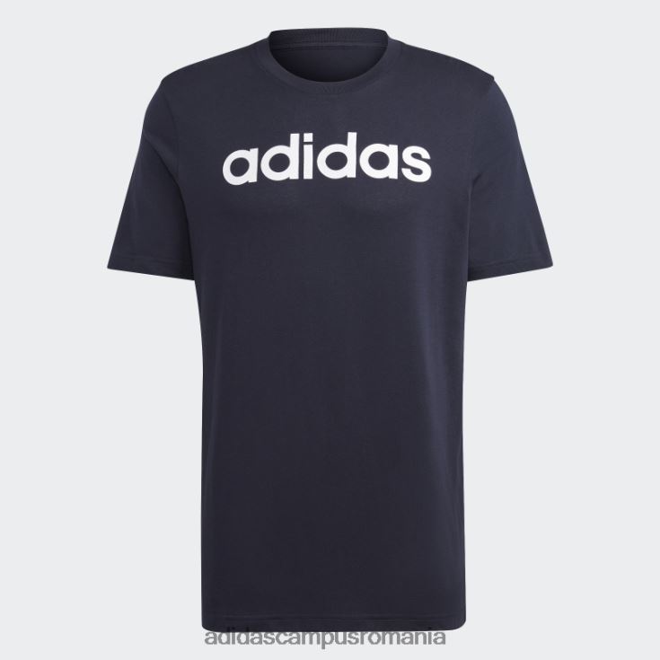 adidas campus romania ink essentials tricou cu logo brodat liniar din tricou adidas bărbați cerneală/alb J266N213215