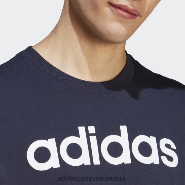adidas campus romania ink essentials tricou cu logo brodat liniar din tricou adidas bărbați cerneală/alb J266N213215