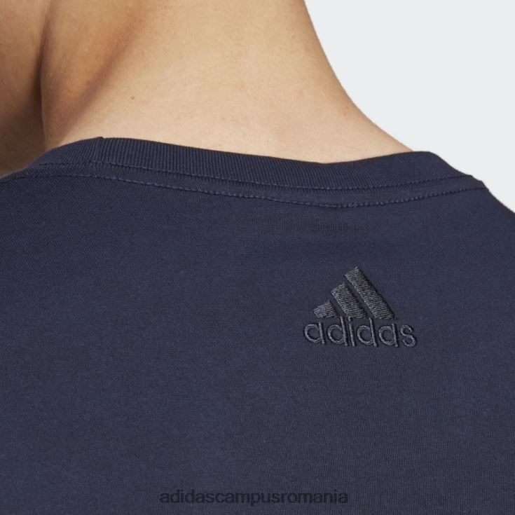 adidas campus romania ink essentials tricou cu logo brodat liniar din tricou adidas bărbați cerneală/alb J266N213215