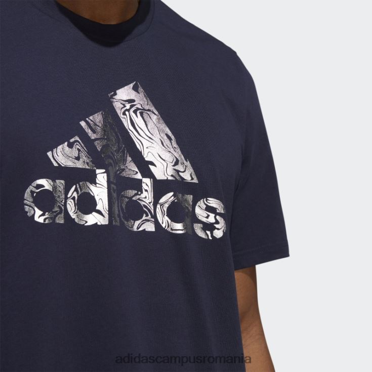 adidas campus romania insignă din folie lichidă de cerneală pentru sport graphic tee bărbați cerneală J266N25234