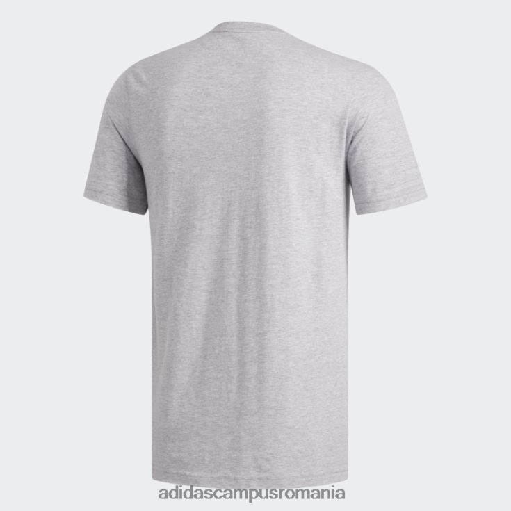 adidas campus romania insignă gri mediu de tricou sport bărbați gri mediu J266N26851