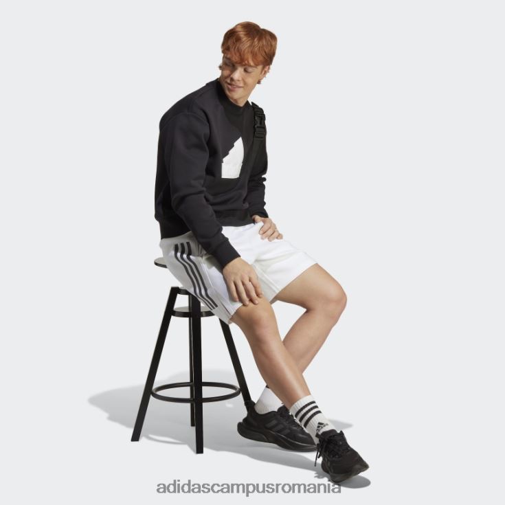 adidas campus romania insignă icoane viitoare ale echipajului sport hanorac negru bărbați alb negru J266N25089