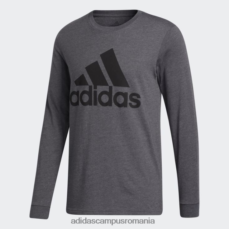adidas campus romania insigna de culoare gri închis a tricouului sport bărbați erica gri închis J266N26875