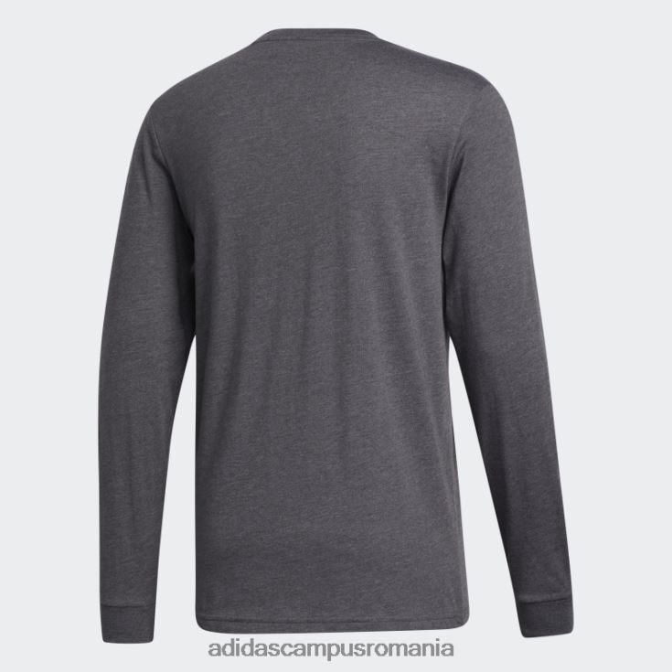 adidas campus romania insigna de culoare gri închis a tricouului sport bărbați erica gri închis J266N26875