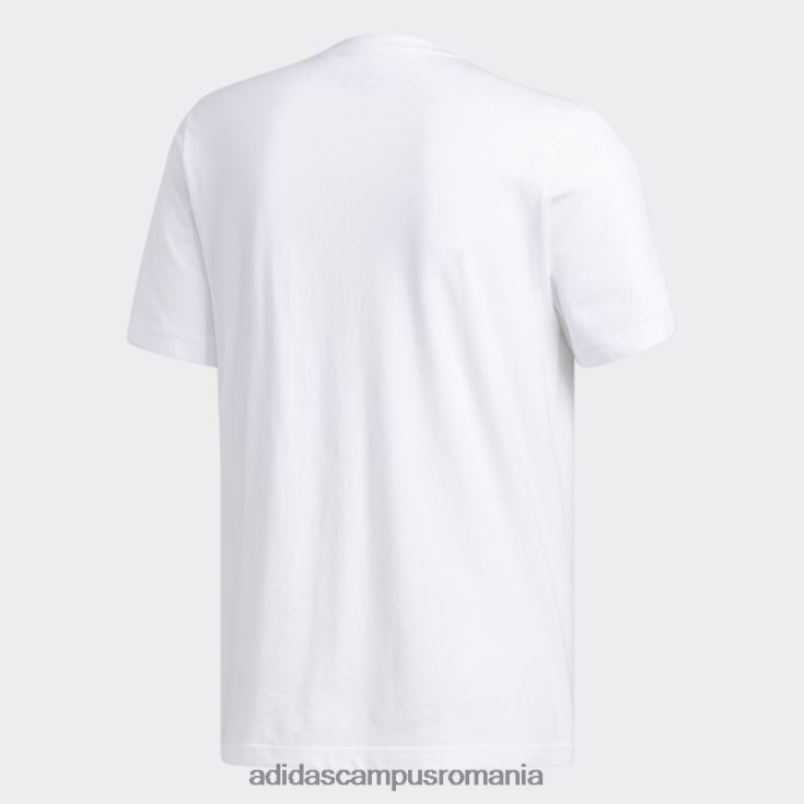 adidas campus romania insigna de tricou sport alb adidas bărbați alb J266N25532