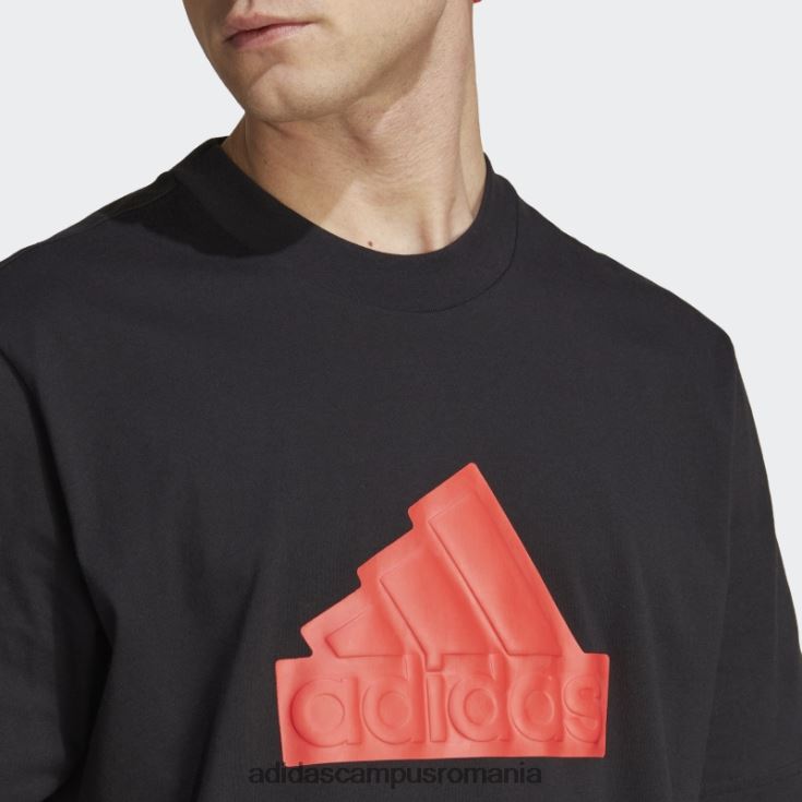 adidas campus romania insigna neagră cu icoane viitoare ale tricouului sport bărbați negru/rosu J266N25860