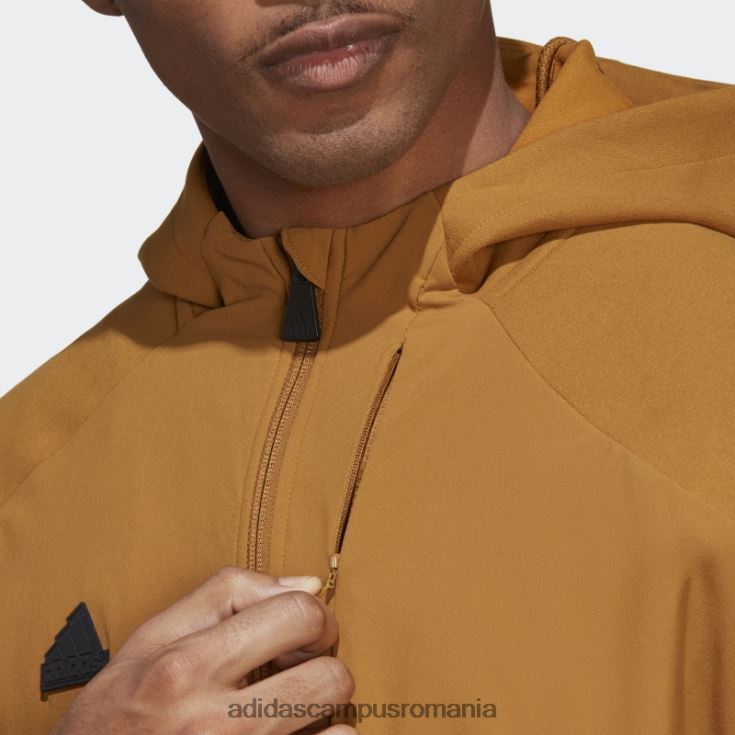 adidas campus romania jachetă adidas premium cu fermoar complet proiectată în bronz pentru 4 zile bărbați bronz J266N25193