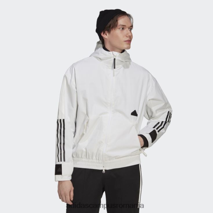 adidas campus romania jachetă albă cu 3 dungi adidas bărbați alb J266N215021