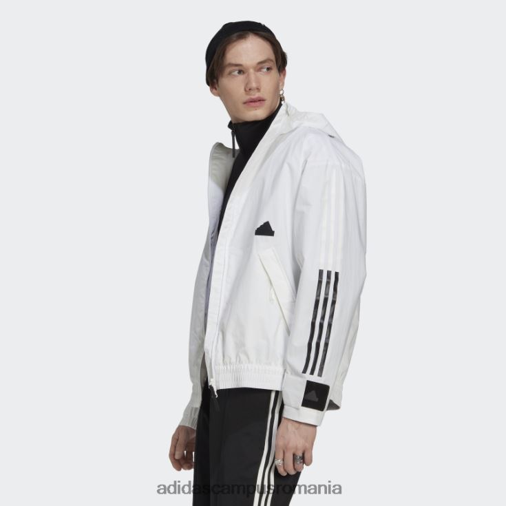 adidas campus romania jachetă albă cu 3 dungi adidas bărbați alb J266N215021